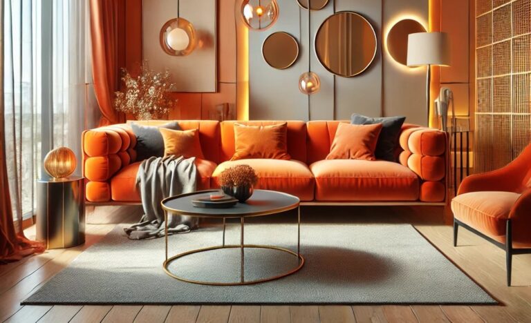 Con que colores combina el naranja en decoracion